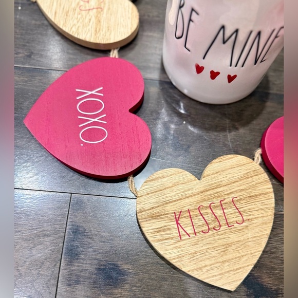 Rae Dunn Valentine Themed Ceramic Kitchen Storage Canister with Lid & Banner - Picture 3 of 7